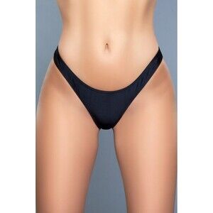 BeWicked Reese Black Brazilian Cut Bikini Bottom Swimwear Swim